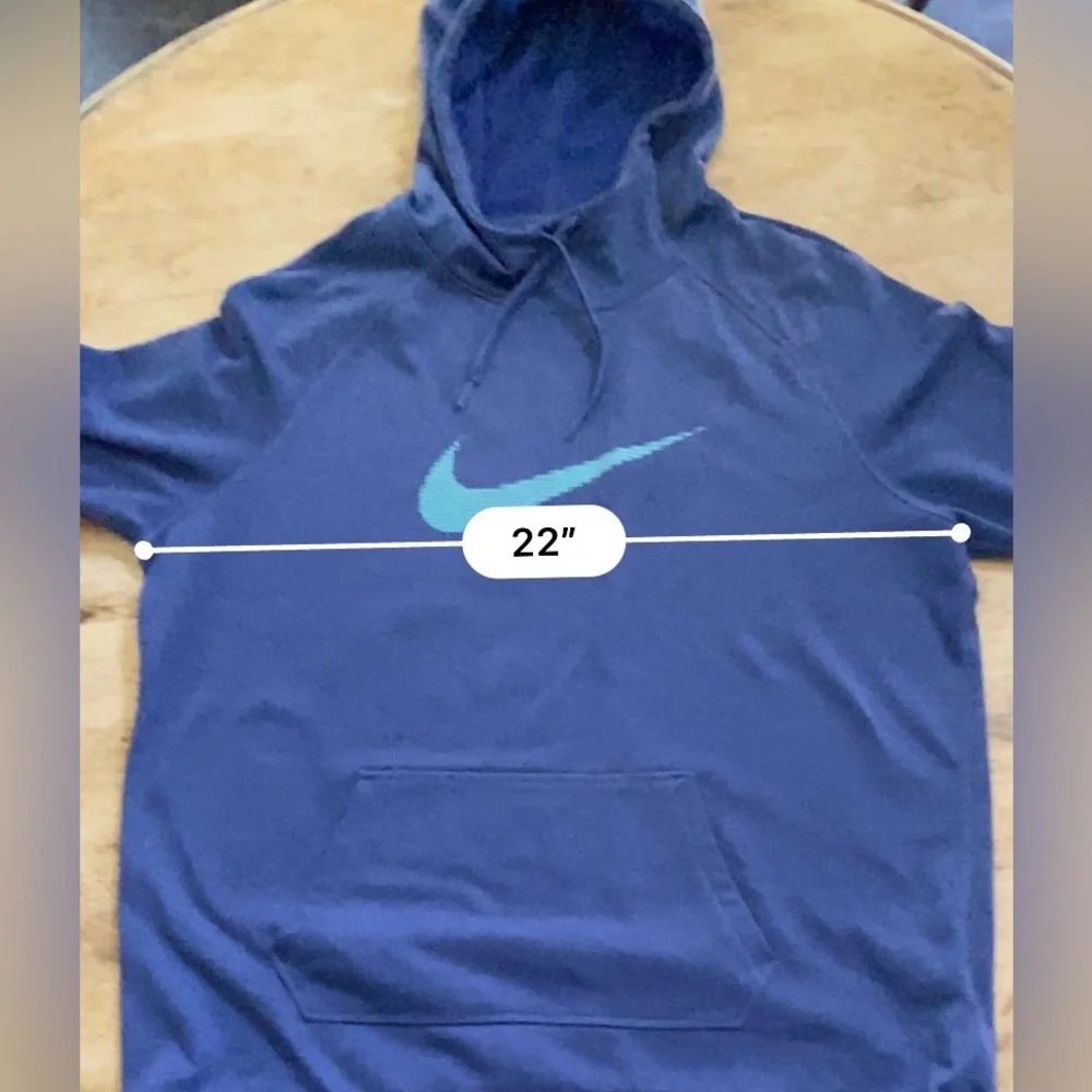 Nike Dri Fit Women’s Size XL Blue‎ Scuba Neck Hoodie